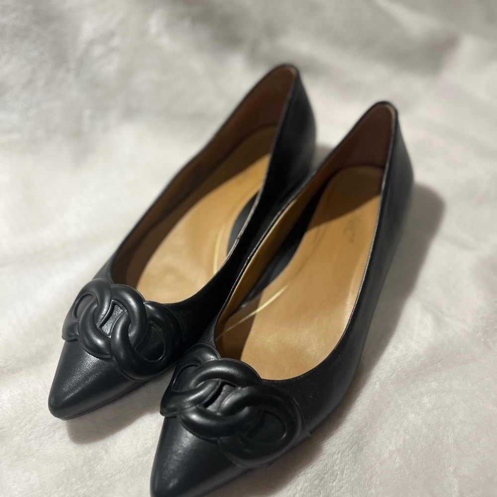 Vionic Arielle Black Leather Women's Shoes